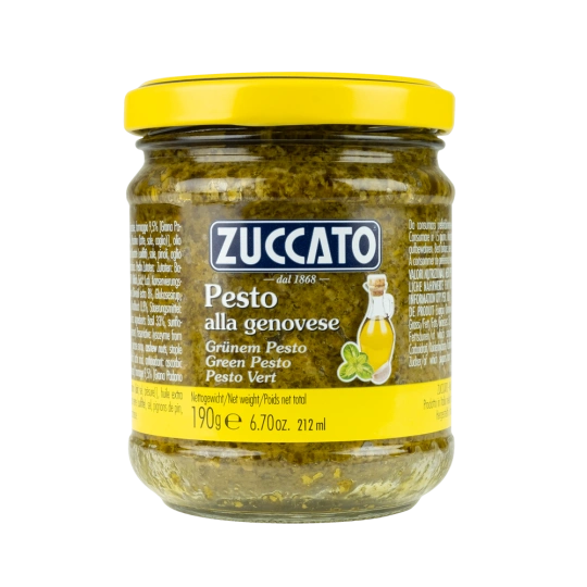 Pesto alla Genovese Zuccato 190g – Classic Italian Basil Pesto