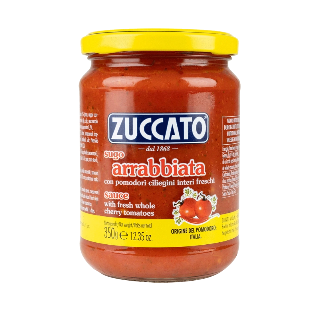 Sugo all’Arrabbiata Zuccato 350g – Spicy Italian Pasta Sauce