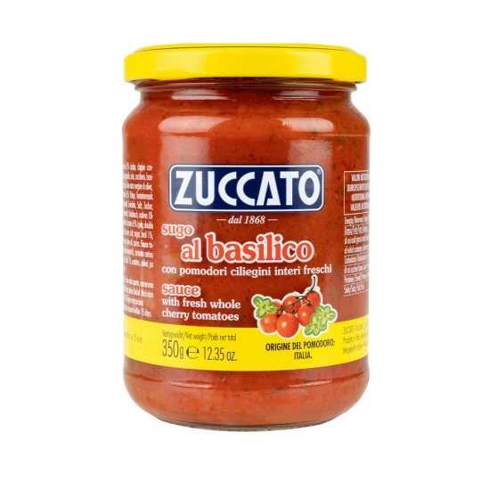 Sugo al Basilico Zuccato 350g – Classic Italian Basil Pasta Sauce