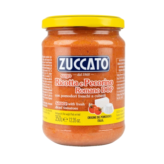 Sugo Ricotta e Pecorino Zuccato 350g – Creamy Italian Cheese Sauce