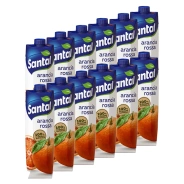 Santal Dolce di Natura Arancia Rossa - 12 x 1L - 100% Natural Blood Orange Juice  Santal  Juices PaccoItaliano.co.uk