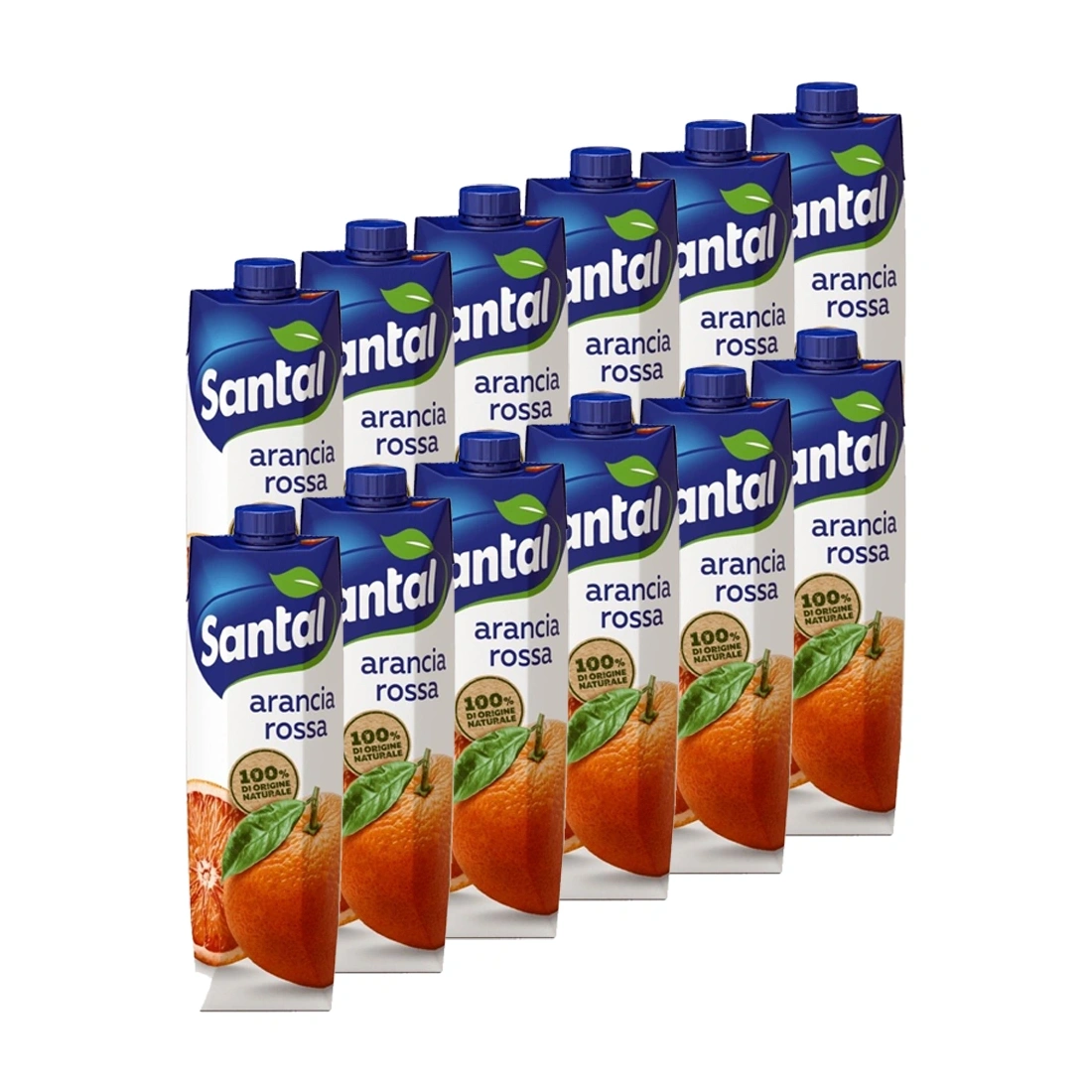 Santal Dolce di Natura Arancia Rossa - 12 x 1L - 100% Natural Blood Orange Juice  Santal  Juices PaccoItaliano.co.uk