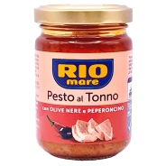 Rio Mare Tuna Pesto with Black Olives and Chili Peppers (130gr)