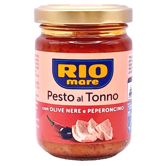 Rio Mare Tuna Pesto with Black Olives and Chili Peppers (130gr)