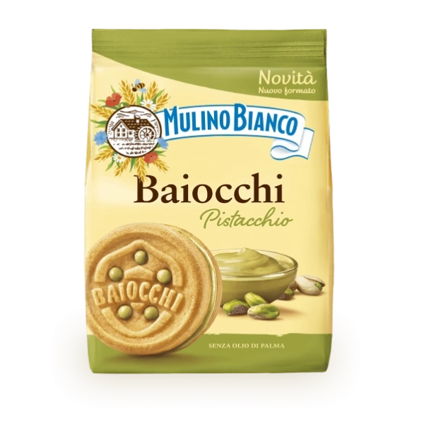 Mulino Bianco Baiocchi with Pistachio Cream (240gr)