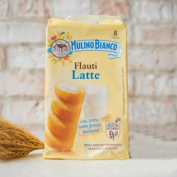 Flauti Latte Mulino Bianco - Milk Filled Brioche