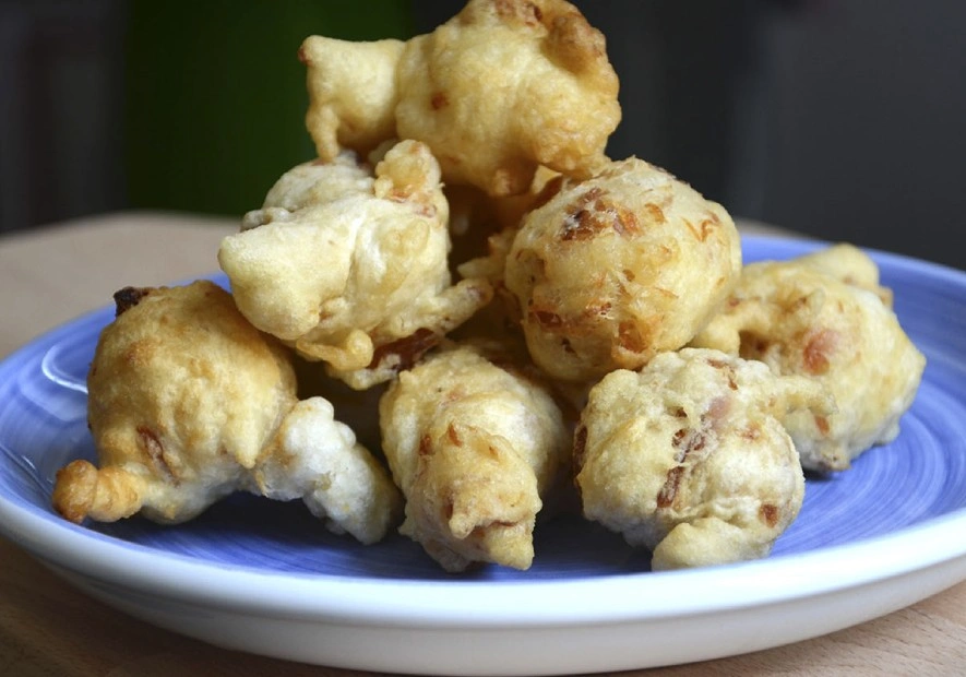 Tuna & Red Onion Fried Doughnuts Recipe