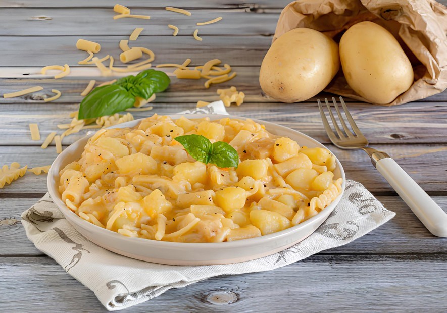 Pasta with Potatoes and Provola