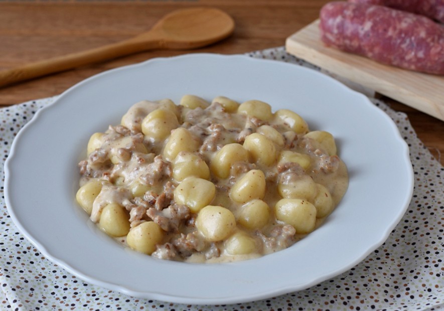 Gnocchi with Sausage and Stracchino